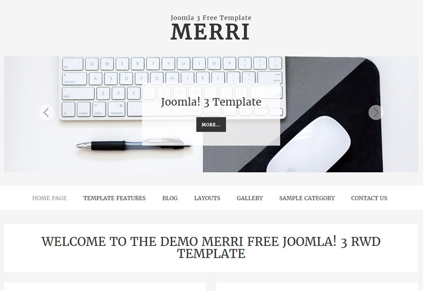 Automatic FlexSlider Slideshow on frontpage Merri Joomla! 3 Responsive Template